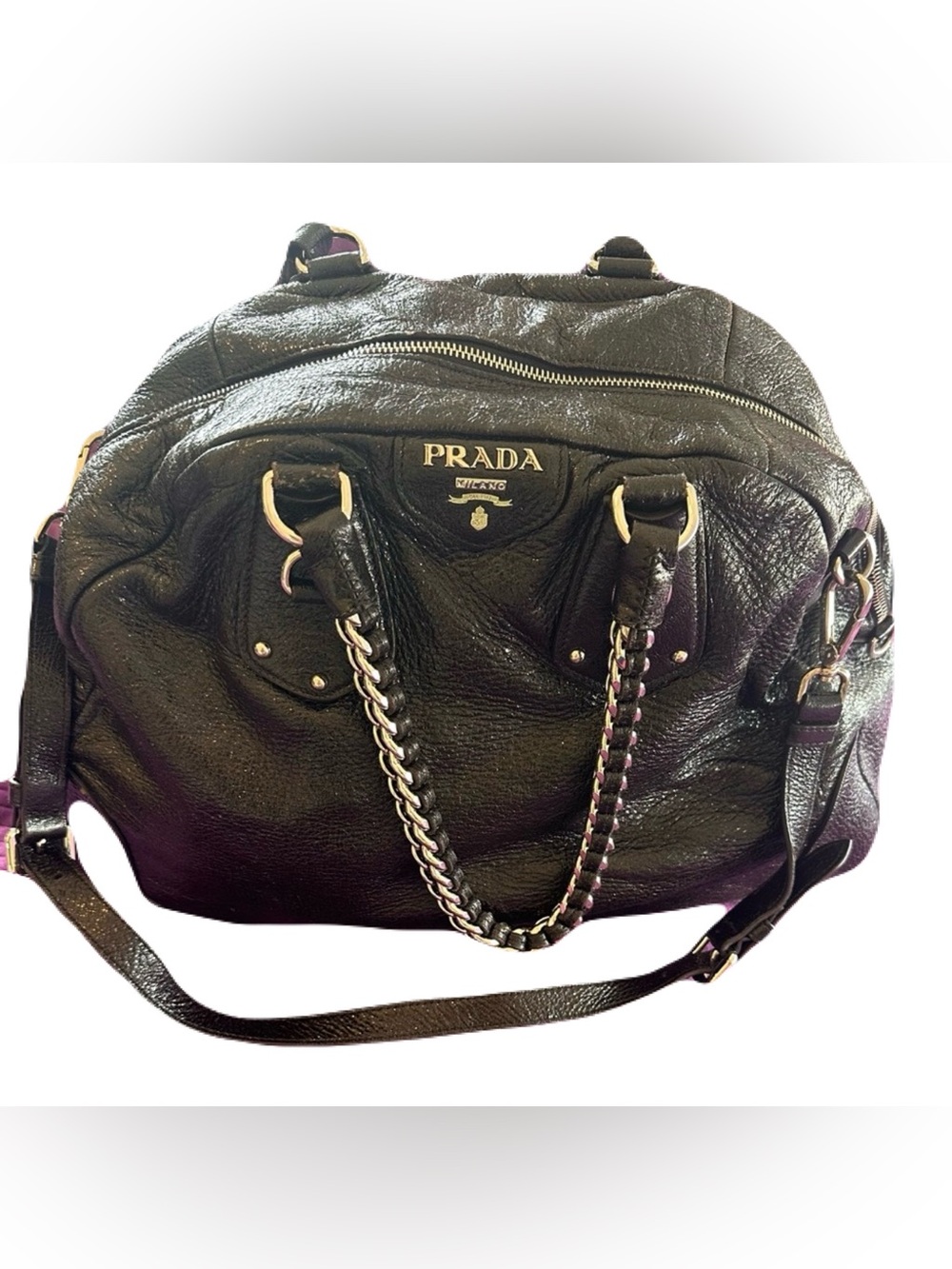 *PRADA CERVO LUX CHAIN BAG*